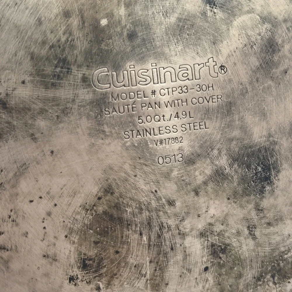 Cuisinart CTP33-30H Copper Stainless 5 Qt Saute Pan W/Lid & 10